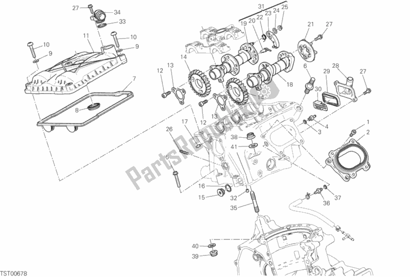 Wszystkie części do Pionowa G? Owica Cylindra - Rozrz? D Ducati Superbike Panigale V2 USA 955 2020